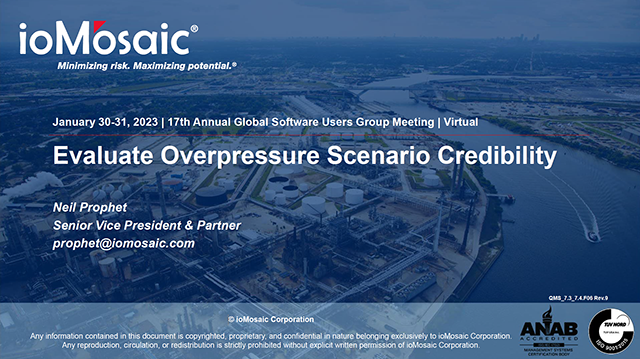 Evaluate Overpressure Scenario Credibility Video