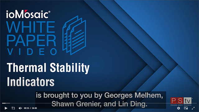 Thermal Stability Indicators white paper video