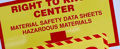 Lessons Learned: Safety Data Sheets